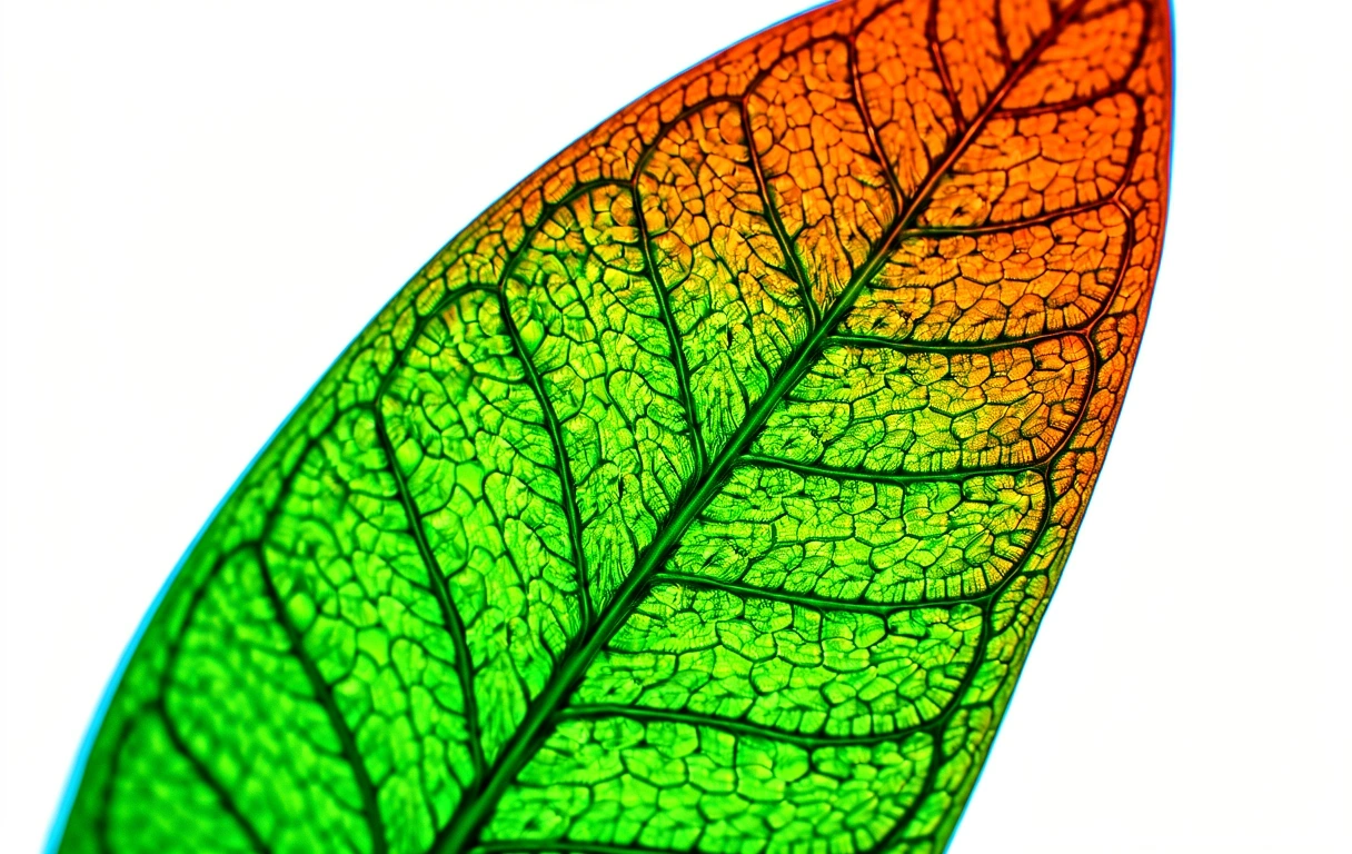 Botanical transparency representing data clarity